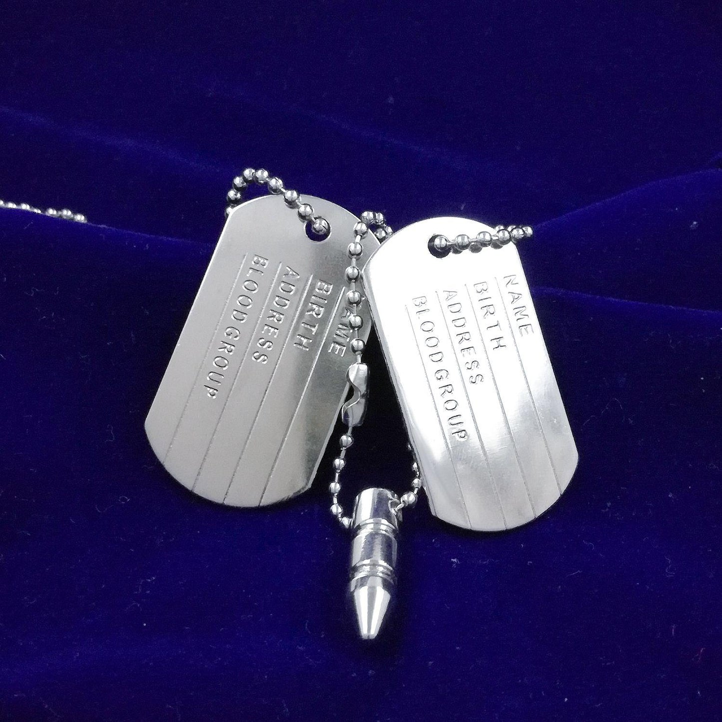 Silver-Plated Stainless Steel Pendant Set Chains for Men & Women
