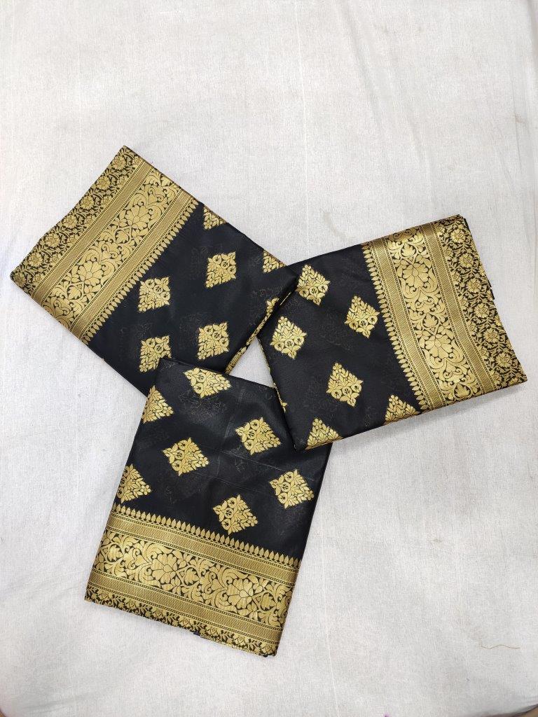 Atavia Graceful Cotton Silk Jacquard Weave Saree with Elegant Border