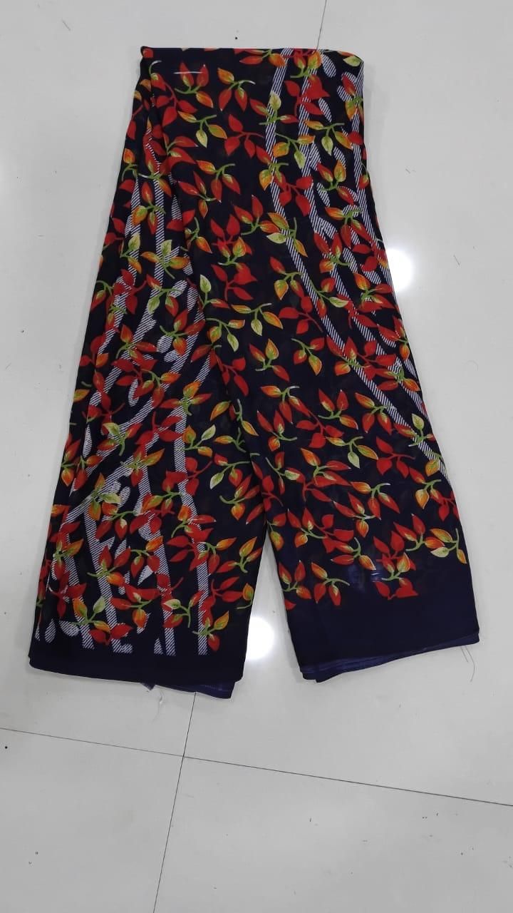 Atavia Elegant Georgette Saree with Matching Blouse