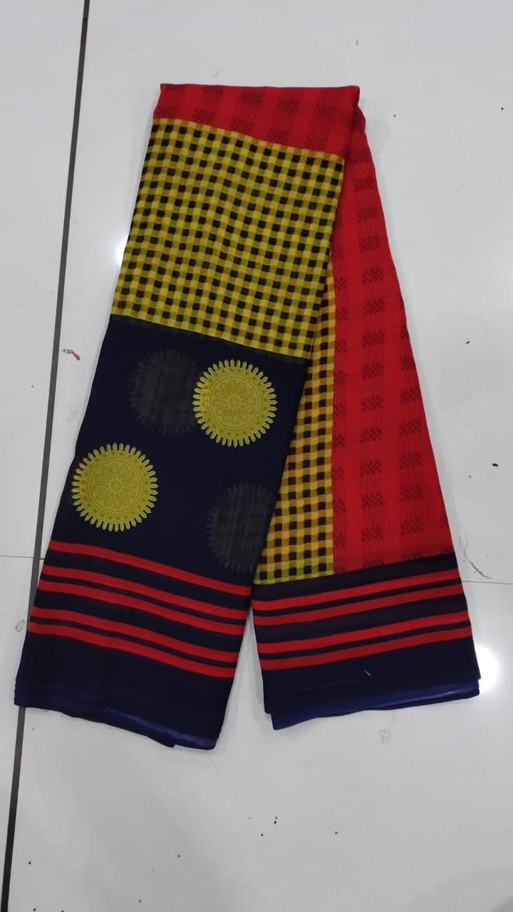 Atavia Elegant & Lightweight Georgette Saree for Timeless Grace