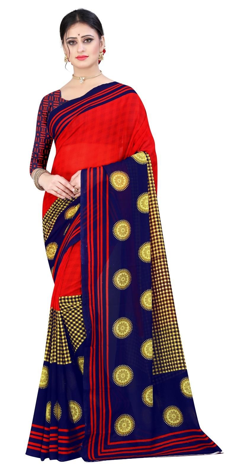 Atavia Elegant & Lightweight Georgette Saree for Timeless Grace