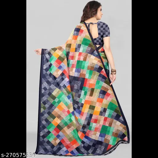 Atavia Graceful Georgette Saree with Matching Blouse