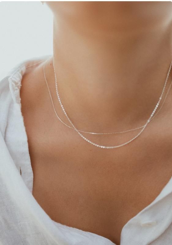 Elegant Fine Silver Beaded Chain Necklace – Sterling Silver Jewelry