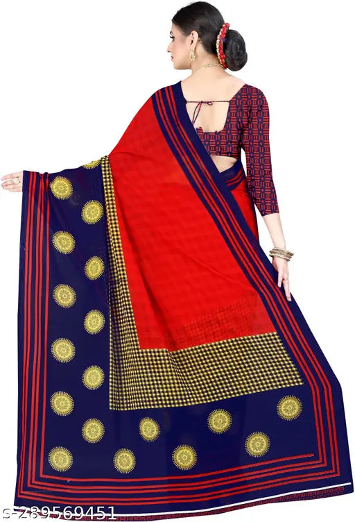 Atavia Elegant & Lightweight Georgette Saree for Timeless Grace